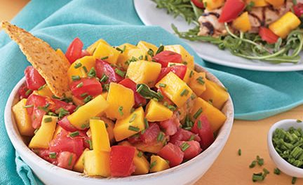 Tomato, Chive and Mango Salsa